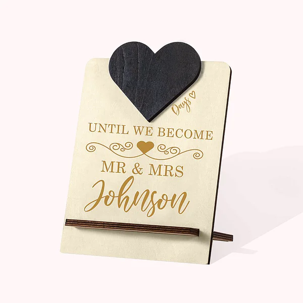 Personalisiertes Hochzeitstischdekorationsschild