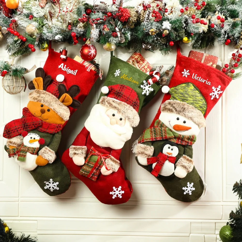 6 Gestaltungsideen für Weihnachtsstrumpf personalisiert